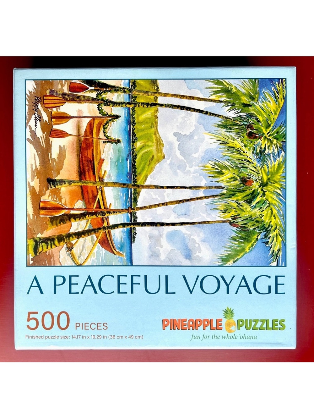 LOT OF 2 Puzzles:Dowdle Marblehead 300 & Pineapple Puzzles-A Peaceful Voyage 500